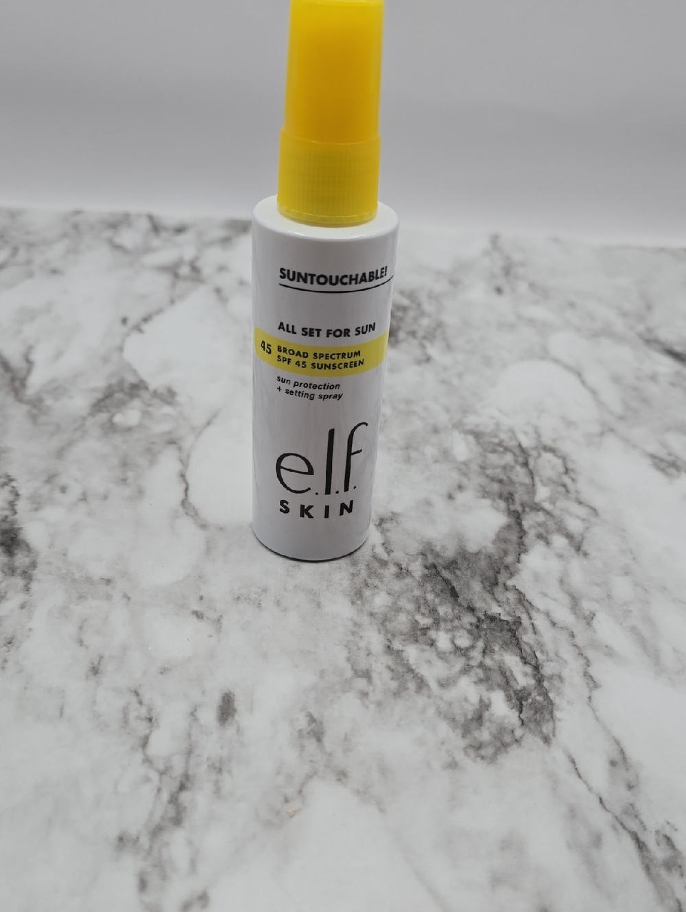 ELF Skin All Set For Sun SPF 45 Setting Spray - Yellow & White